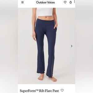 Outdoor Voices Rib Flare Pants